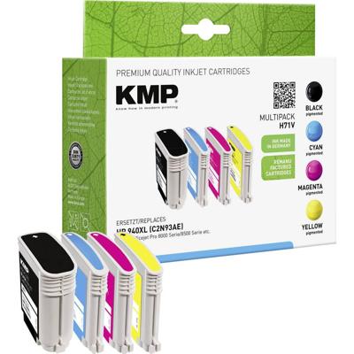 KMP Inktcartridge vervangt HP 940XL, C2N93AE, C4906AE, C4907AE, C4908AE, C4909AE Compatibel Combipack Zwart, Cyaan, Magenta, Geel H71V 1715,4005 KMP Inktcartridge vervangt HP 940XL, C2N93AE, C4906AE, C4907AE, C4908AE, C4909AE Compatibel Combipack Zwart, Cyaan, Magenta, Geel H71V 1715,4005