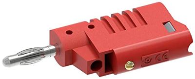 Electro PJP 1080-CD1-R Banaanstekker Stekker, recht Stift-Ø: 4 mm Rood 1 stuk(s)