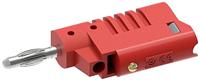 Electro PJP 1080-CD1-R Banaanstekker Stekker, recht Stift-Ø: 4 mm Rood 1 stuk(s) - thumbnail