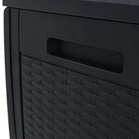 Tuinbox 119x48x60 cm polypropeen antracietkleurig - thumbnail