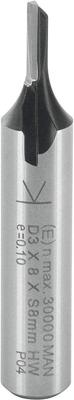 ENT Groeffrees HM 3x12,7x51mm, 1-snijkant kolf 8mm - 7910042 ENT Groeffrees HM 3x12,7x51mm, 1-snijkant kolf 8mm - 7910042