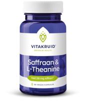 Vitakruid Saffraan 28 mg (Affron®) & L-Theanine Groene Thee - thumbnail