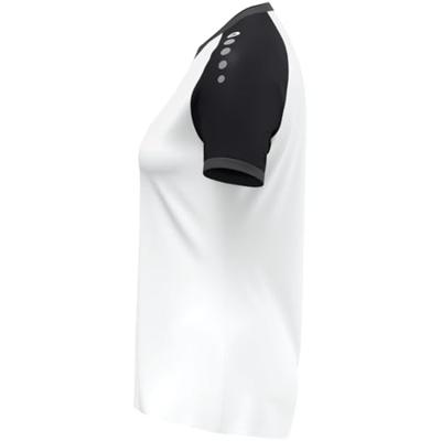 JAKO 4270D Shirt Dynamic Km Dames - Wit/Zwart/Antraciet - XL (46/48)