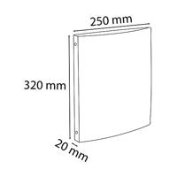 Exacompta ringmap, voor ft A4, uit ondoorschijnend PP,4 ringen van 15mm,geassorteerde kleuren - thumbnail