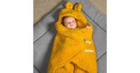 Jollein wikkeldeken Bunny mustard - thumbnail