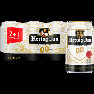 Hertog Jan 0.0% Alcoholvrij bier Blik 7+1 330ML bij Jumbo