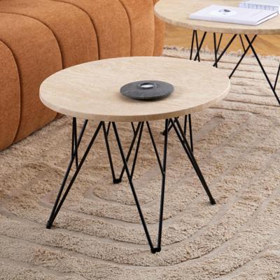 Bendt Ronde Bijzettafel 'Nadia' Marmer, 55cm Bendt Ronde Bijzettafel 'Nadia' Marmer, 55cm