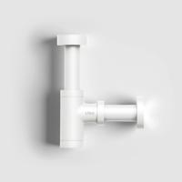 Design Fonteinsifon Clou Mini Suk tbv Fonteinen Mat Wit - thumbnail