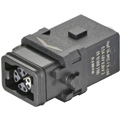 Connector Han 1A-M12-f X-coded 09100083106 HARTING 1 stuk(s)