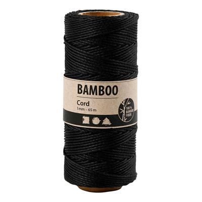 Creativ Company Bamboekoord zwart, 65m