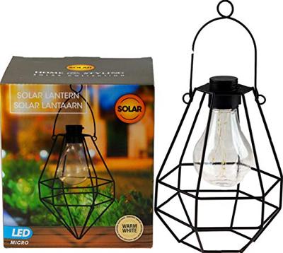Basic Solar bulb led draadlantaarn zwart assorti