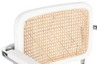 Vloerstoel DKD Home Decor Wit Zilverkleurig Natuurlijk 65,5 x 62 x 79 cm - thumbnail