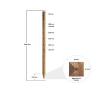 Gallagher Insultimber (FSC®) tussenpaal 150x3,8x3,8cm (1) - 007601 007601 - thumbnail