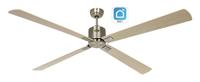 CasaFan ECO NEO III 180-4 MA-AH/BU WiFi Flügel Ahorn/Buche Plafondventilator 28 W (Ø x h) 180 cm x 360 mm Antiek-messing Met afstandsbediening, Timer, Met - thumbnail