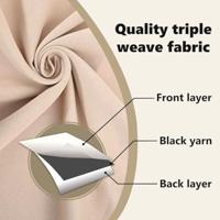 VidaXL Zwart-out gordijnen met ringen 2 pcs taupe 225 x 140 cm - thumbnail