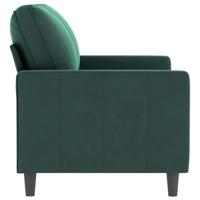 Tweezitsbank 120 cm fluweel donkergroen - thumbnail