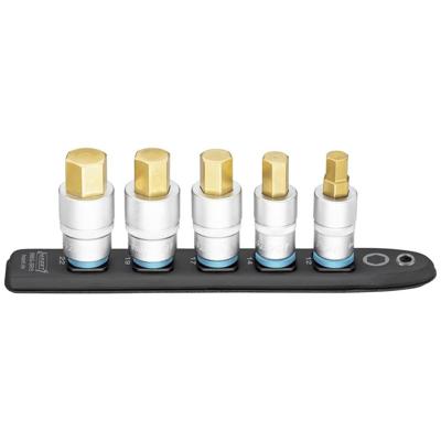 HAZET SmartRail · Flexibele kunststof opsteekstrip 986G-SR/5 · 1/2 inch (12,5 mm) vierkant hol · Binnen-zeskant-profiel · 5-delig · 12 · 14 · 17 · 19
