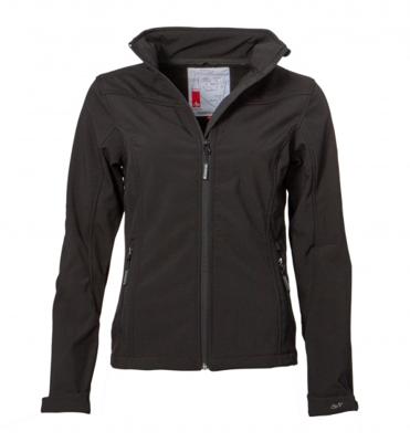 Maupiti softshell-jas Kassy dames zwart Maupiti softshell-jas Kassy dames zwart