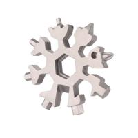 18-in-1 multi-tool Portable outdoor achthoekige Snowflake EDC gereedschap moersleutel mini schroevendraaier (wit) - thumbnail
