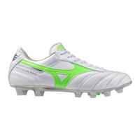 Mizuno Morelia II Pro Gras Voetbalschoenen (FG) Zilver Felgroen - thumbnail
