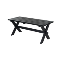 Kruispoot Tuintafel Nostalgi Zwart - thumbnail