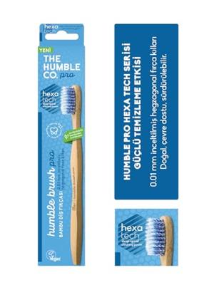 The Humble Co. Tandenborstel bamboe - pro - hexatech spiral - soft - blauw