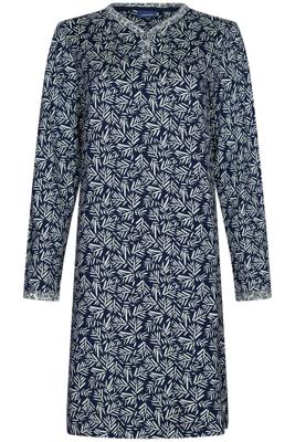 Donkerblauw katoenen nachthemd