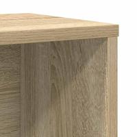 Boekenkast 60x24x76,5 cm bewerkt hout sonoma eikenkleurig - thumbnail