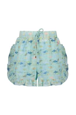NoNo Meisjes short - Sunaid - Cream mint