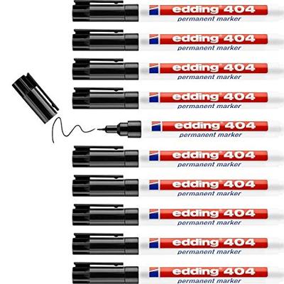 Viltstift edding 404 rond 0.75mm zwart | 10 stuks