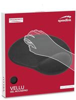 SpeedLink Vellu Muismat met polssteun Ergonomisch, Polssteun Zwart - thumbnail