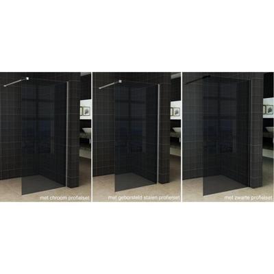 Wiesbaden Slim glasplaat 800 x 2000 x 8 mm nano rookglas 20.3479