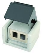 Telegärtner 100021370 Netwerkdoos Opbouw (op muur) CAT 5e, CAT 6, CAT 6A Grijs Telegärtner 100021370 Netwerkdoos Opbouw (op muur) CAT 5e, CAT 6, CAT 6A Grijs