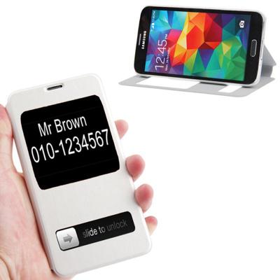 Crazy Horse structuur Flip lederen hoesje met Oproepweergave ID & houder voor Samsung Galaxy S5 / G900wit Crazy Horse structuur Flip lederen hoesje met Oproepweergave ID & houder voor Samsung Galaxy S5 / G900wit