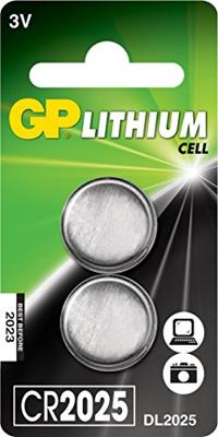 CR2025 GP Lithium Knoopcel 3V 2 Stuks CR2025 GP Lithium Knoopcel 3V 2 Stuks