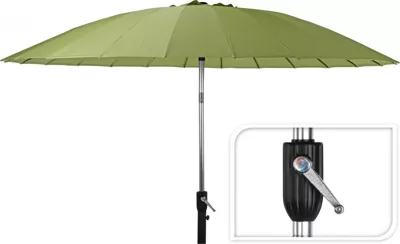 Parasol Shanghai met Draaimechanisme 270 cm Groen