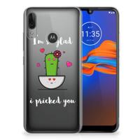Motorola Moto E6 Plus Telefoonhoesje met Naam Cactus Glad - thumbnail