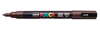Paintmarker Uni POSCA PC3M fijn donkerbruin - thumbnail