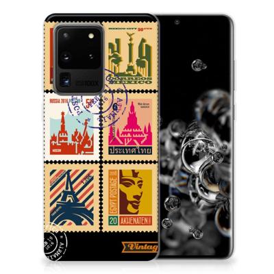 Samsung Galaxy S20 Ultra | Silliconen Back Cover | Postzegels