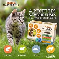 Iams Naturally Adult Land & Sea Collection in gravy natvoer kat (12x85gr) 48 x 85 g - thumbnail