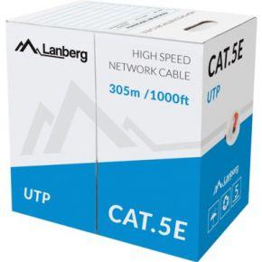 LANBERG LAN UTP KABEL 100MB/S 305M DRAAD CCA ROOD