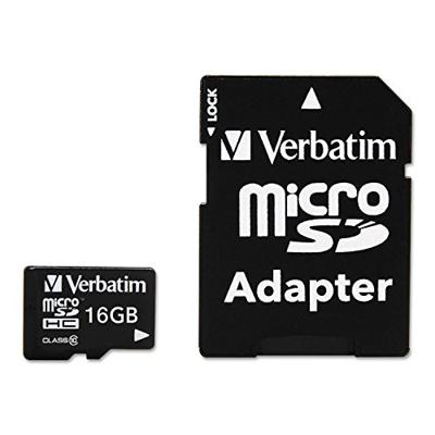 Verbatim MICRO SDHC 16GB CL 10 ADAP microSDHC-kaart 16 GB Class 10 Incl. SD-adapter