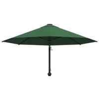 Wandparasol met metalen paal 300 cm groen - thumbnail