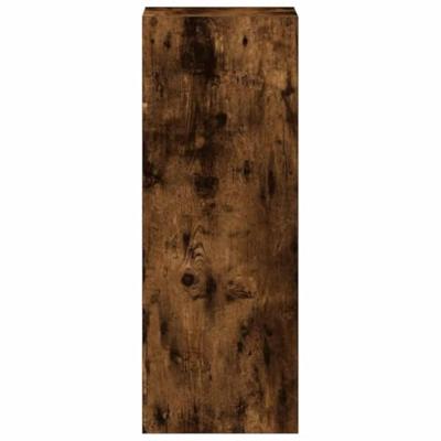 Boekenkast stapelbaar 30x30x80 cm bewerkt hout gerookt eiken