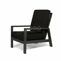 Tierra Outdoor Loungestoel Queens Black - thumbnail