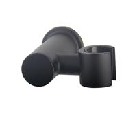 Wiesbaden Wandhanddouchehouder kantelbaar mat zwart - thumbnail