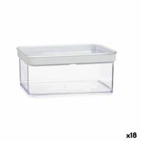 Blik Gondol Transparant Siliconen polyestyreen ABS Plastic 1,1 L 10,5 x 9 x 21 cm (18 Stuks) - thumbnail