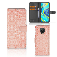 Xiaomi Redmi Note 9 Pro | Note 9S | Telefoon Hoesje | Pattern Orange | Portemonnee hoesje - thumbnail