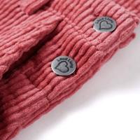 Kindertuinjurk 128 ribfluweel roze - thumbnail