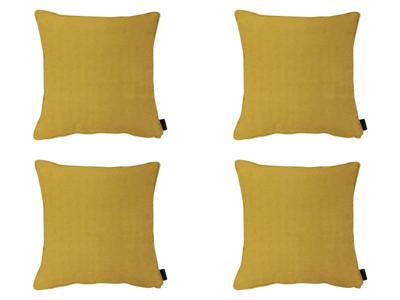 Sierkussen met paspel ca. 45x45 cm Panama mosterd (4 stuks) Madison - Madison Sierkussen met paspel ca. 45x45 cm Panama mosterd (4 stuks) Madison - Madison